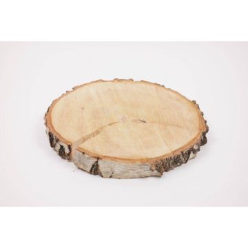 Disque en bois de bouleau NINO, naturel, 3cm, Ø25cm