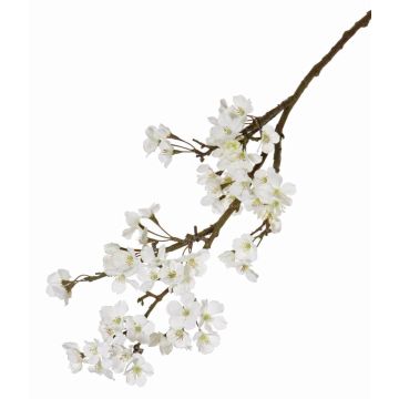 Branche décorative de fleurs de pommier LINDJA, floraison, blanc, 105cm