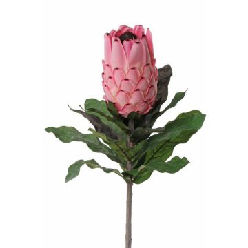 Fleur textile Protée NELLI, rose, 75cm, Ø8cm