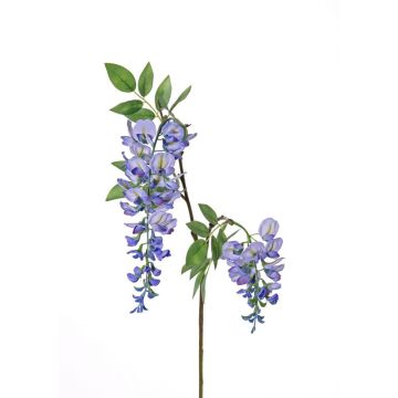 Branche de glycine décorative NEZUMI, fleurs, bleu, 105cm