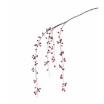 Branche décorative de baies ATOS, rouge, 120cm