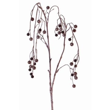 Branche de baies décorative PASKO, noir-violet, 120cm