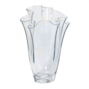 Vase à fleurs JODY OCEAN, conique, transparent, 27cm, Ø21cm