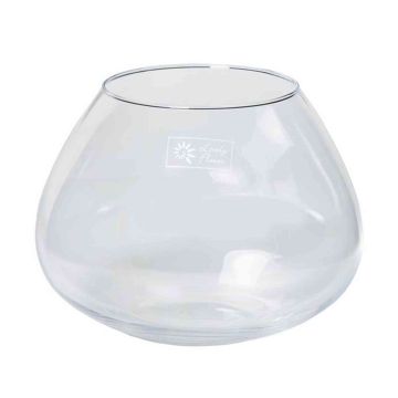 Verre à bougie JOY, boule/rond, transparent, 16,5cm, Ø12,5cm/Ø22cm