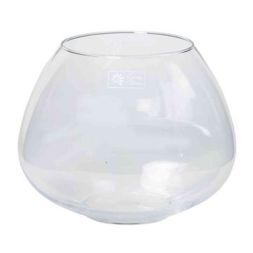 Verre à bougie JOY, boule/rond, transparent, 20,5cm, Ø15cm/Ø26cm