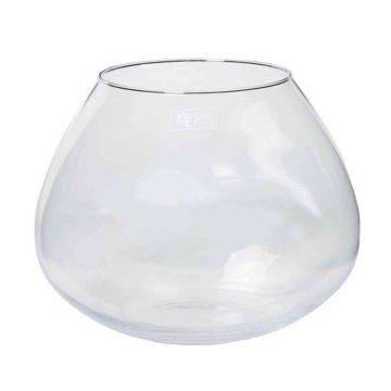 Verre à bougie JOY, boule/rond, transparent, 25cm, Ø18cm/Ø32cm