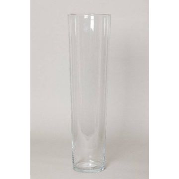 Vase à poser au sol AMNA OCEAN, entonnoir/rond, transparent, 70cm, Ø17cm