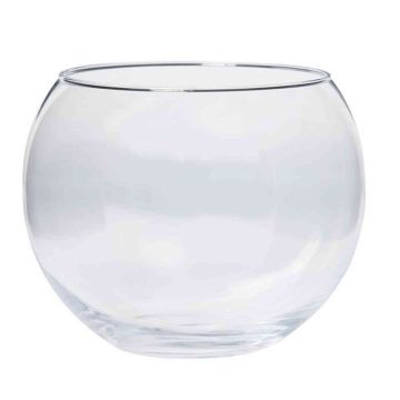 Verre à bougie TOBI OCEAN, boule/rond, transparent, 17,5cm, Ø15cm/Ø19cm