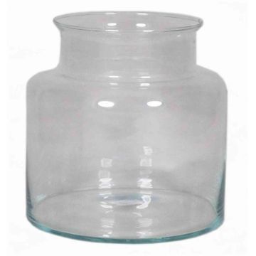 Bougeoir / Vase KARIN OCEAN en verre, transparent, 19cm, Ø14,5cm/Ø19cm
