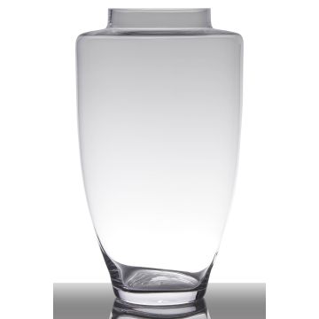 Vase à poser au sol en verre LACEY, conique/rond, transparent, 31,5cm, Ø18cm