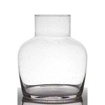 Vase à fleurs en verre GRACIE, conique/rond, transparent, 26cm, Ø11,5cm/Ø22cm