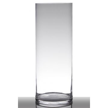 Vase à poser au sol en verre SANSA EARTH, cylindre/rond, transparent, 50cm, Ø19cm