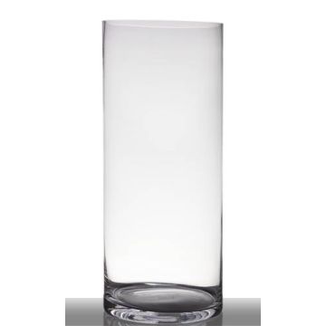 Vase à poser au sol en verre SANSA EARTH, cylindre/rond, transparent, 60cm, Ø25cm
