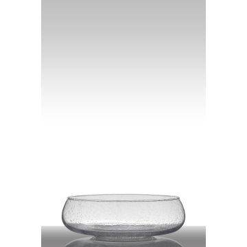 Bougeoir en verre GRACIE sur pied, boule/ronde, transparent, 11cm, Ø33cm