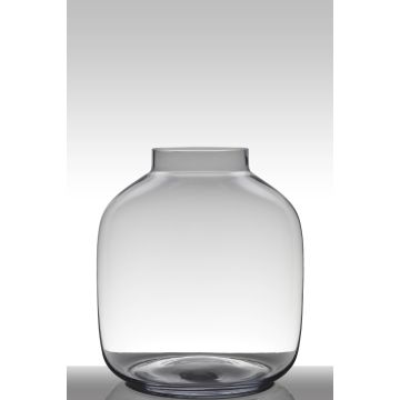 Bougeoir de table en verre GEORGIA EARTH, cylindre/rond, transparent, 38cm, Ø34cm