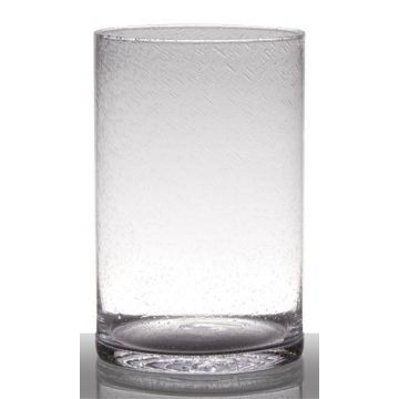 Vase à poser au sol en verre SANUA, cylindre/rond, transparent, 30cm, Ø19cm