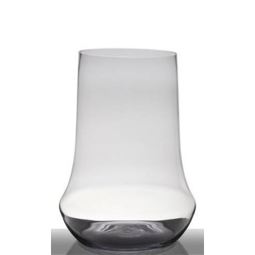 Bougeoir de table SHANE, cône/rond, transparent, 45cm, Ø33,5cm