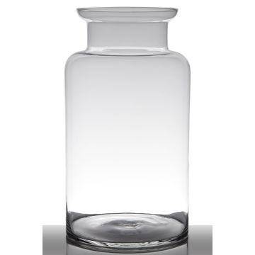 Vase à fleurs KARIN EARTH en verre, transparent, 55cm, Ø26cm