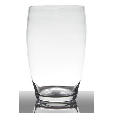 Vase à fleurs en verre HENRY, conique/rond, transparent, 25cm, Ø15cm, Ø15cm