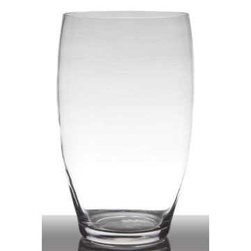 Vase à poser au sol en verre HENRY, conique/rond, transparent, 36cm, Ø19cm