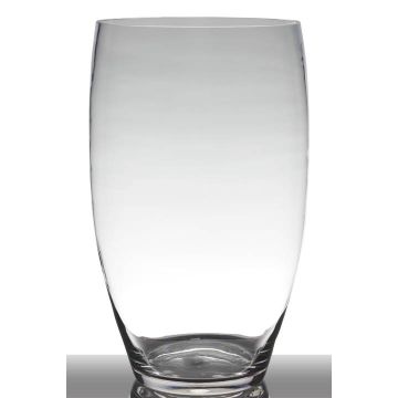 Vase à poser au sol en verre HENRY, conique/rond, transparent, 46cm, Ø26cm