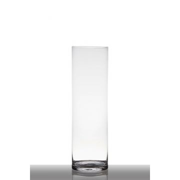 Vase à poser au sol en verre SANYA EARTH, cylindre/rond, transparent, 50cm, Ø15cm