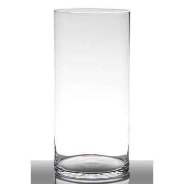 Vase à poser au sol en verre SANYA EARTH, cylindre/rond, transparent, 40cm, Ø19cm