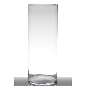 Vase à poser au sol en verre SANYA EARTH, cylindre/rond, transparent, 50cm, Ø19cm