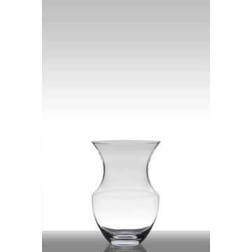 Vase à fleurs en verre FINJA, sablier/rond, transparent, 26,5cm, Ø18cm