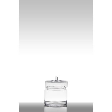 Bonbonnière MILLIE avec couvercle, cylindre/rond, transparent, 21cm, Ø19cm