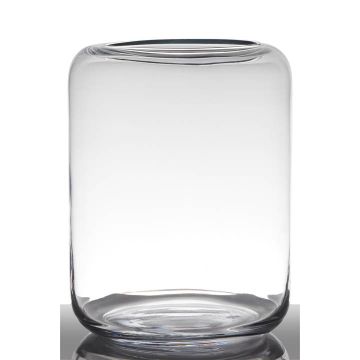 Vase à poser au sol en verre EIKE, cylindre/rond, transparent, 30cm, Ø23cm