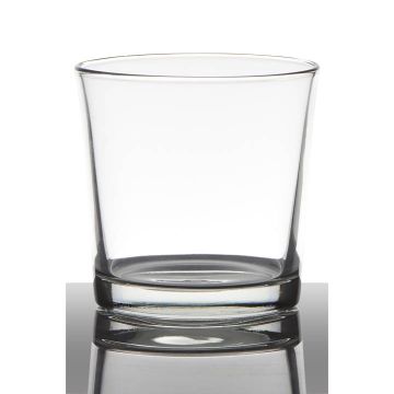 Cache-pot en verre ALENA, transparent, 13cm, Ø13cm