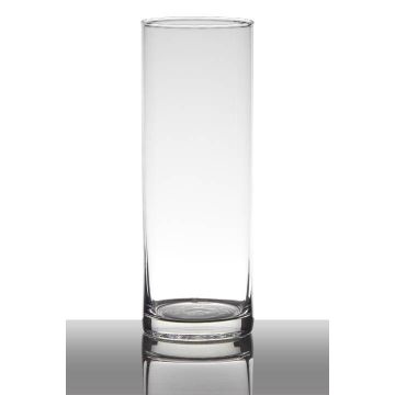 Vase à fleurs SANYA EARTH, cylindre/rond, transparent, 24cm, Ø9cm