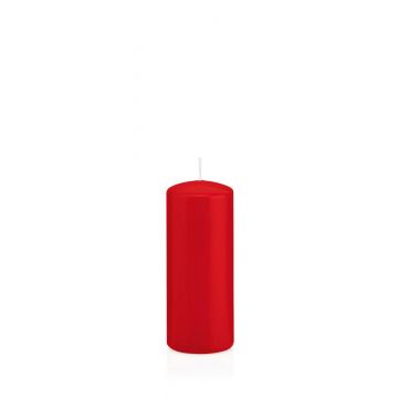 Bougie votive / bougie cylindrique MAEVA, rouge, 12cm, Ø5cm, 28h - Made in Germany