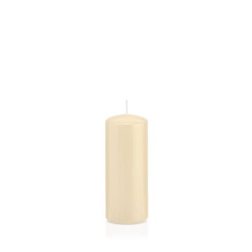 Bougie votive / bougie cylindrique MAEVA, crème, 12cm, Ø5cm, 28h - Made in Germany