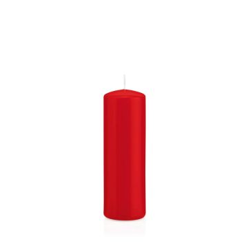 Bougie votive / bougie cylindrique MAEVA, rouge, 15cm, Ø5cm, 37h - Made in Germany