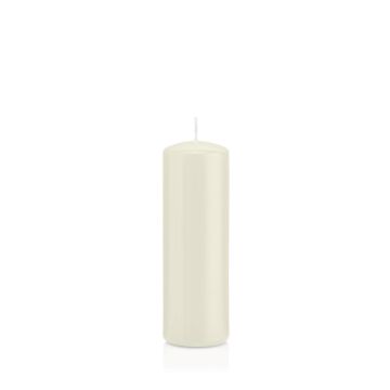 Bougie votive / bougie cylindrique MAEVA, ivoire, 15cm, Ø5cm, 37h - Made in Germany