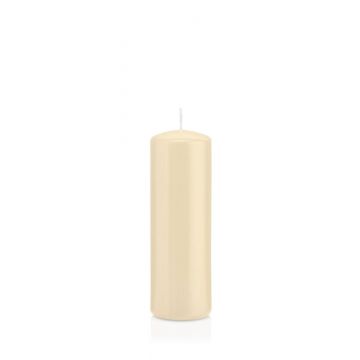 Bougie votive / bougie cylindrique MAEVA, crème, 15cm, Ø5cm, 37h - Made in Germany