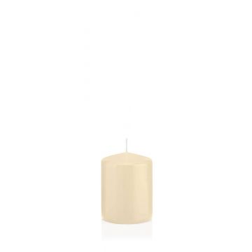Bougie votive / bougie cylindrique MAEVA, crème, 8cm, Ø6cm, 29h - Made in Germany