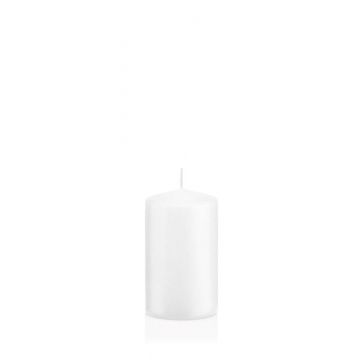 Bougie votive / bougie cylindrique MAEVA, blanc, 10cm, Ø6cm, 33h - Made in Germany