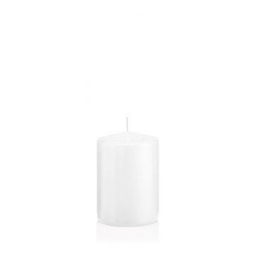 Bougie votive / bougie cylindrique MAEVA, blanc, 10cm, Ø7cm, 42h - Made in Germany