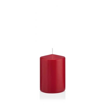 Bougie votive / bougie cylindrique MAEVA, rouge foncé, 10cm, Ø7cm, 42h - Made in Germany