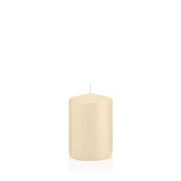Bougie votive / bougie cylindrique MAEVA, crème, 10cm, Ø7cm, 42h - Made in Germany
