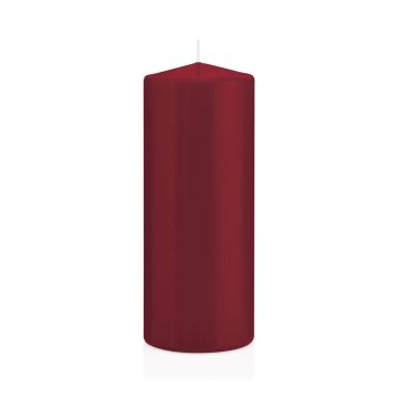 Bougie votive / bougie cylindrique MAEVA, bordeaux, 20cm, Ø8cm, 119h - Made in Germany