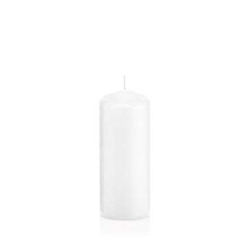 Bougie votive / bougie cylindrique MAEVA, blanc, 18,5cm, Ø6cm, 61h - Made in Germany