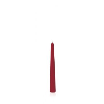 Bougie de table / bougie de ménage PALINA, rouge foncé, 20cm, Ø2cm, 5h - Made in Germany