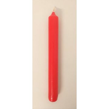 Bougie chandelle / bougie de table CHARLOTTE, rouge, 18,5cm, Ø2,1cm, 6,5h - Made in Germany