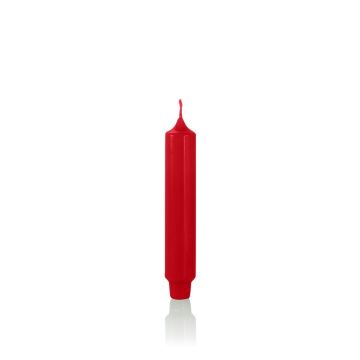 Bougie classique / bougie de ménage ARIETTA, rouge, 16,4cm, Ø2,8cm, 6h - Made in Germany