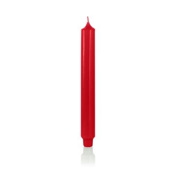 Bougie classique / bougie de ménage ARIETTA, rouge, 24,9cm, Ø2,8cm, 16h - Made in Germany