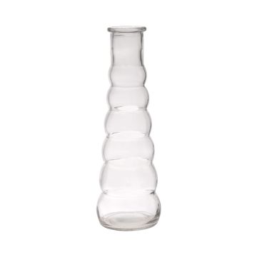 Vase soliflore MAYRIN en verre, transparent, 18cm, Ø5cm